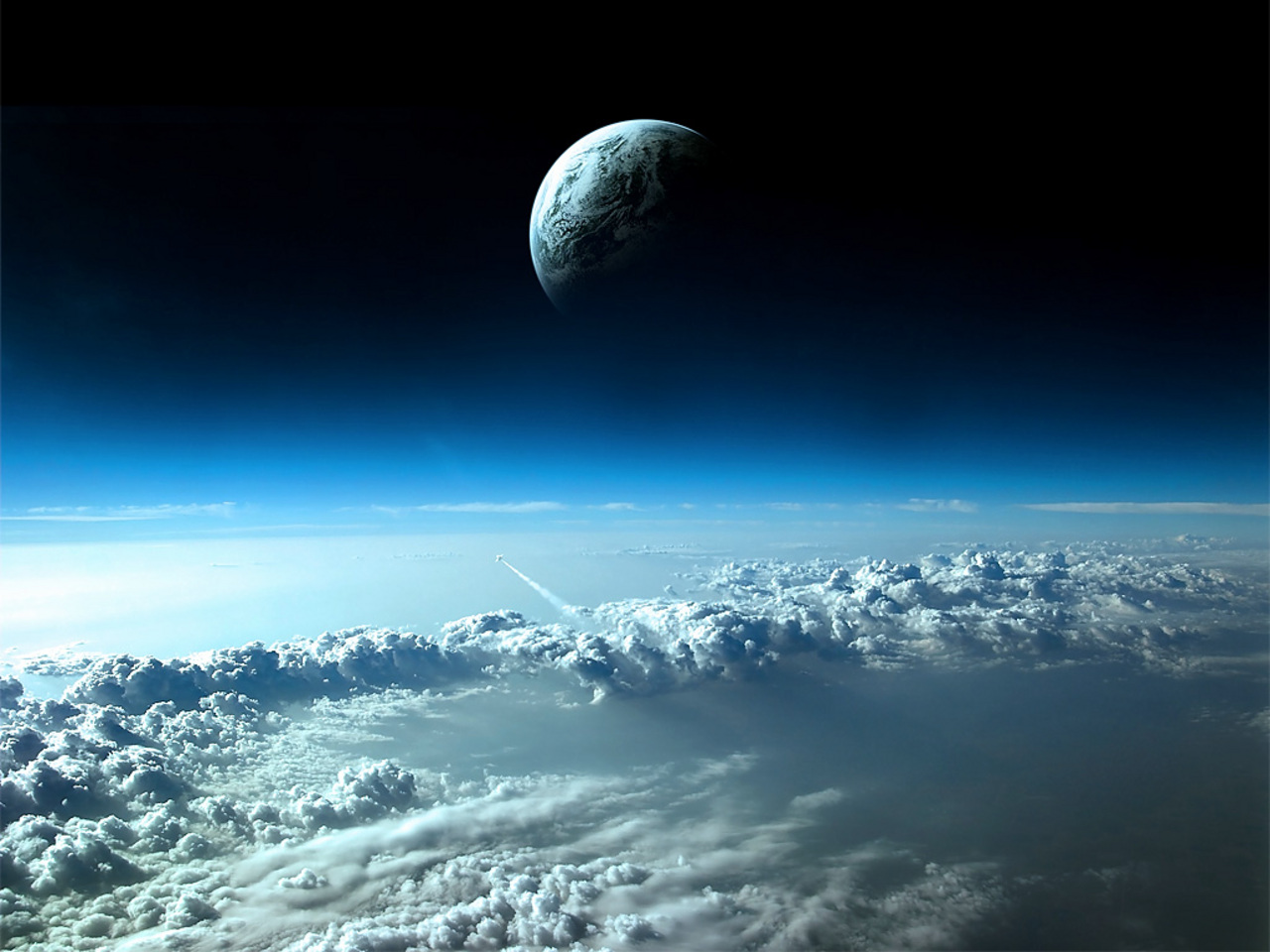 Spazio Sfondi Desktop Della Terra E La Luna Visti Dallo Spazio Foto Di Pianeti In Astronomia